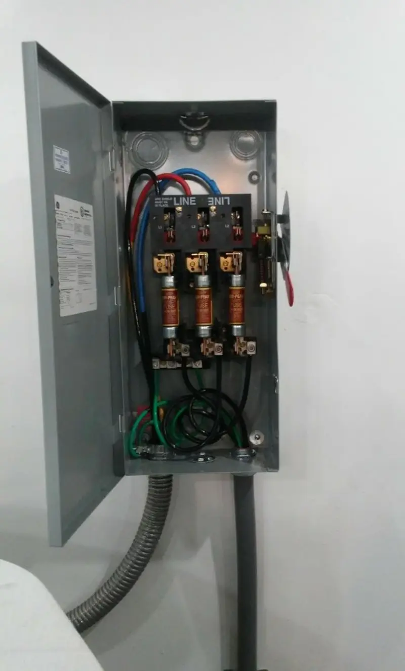 Three-phase disconnect switch installed for Electrical Wiring & Rewiring in West Tisbury